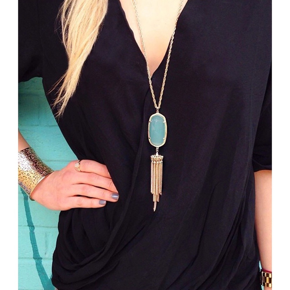 Kendra Scott Rayne Necklace in Chalcedony Mint